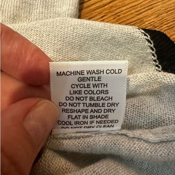 Jeanne Pierre Women's Cashmere Blend Women’s Casual Sweater Color Block Sz M NWT - Picture 6 of 6